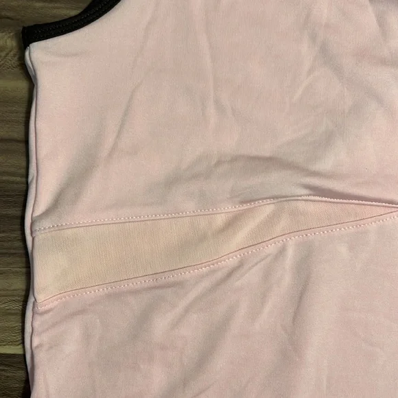 Champion pink with brown trim tank top. - Picture 4 of 10